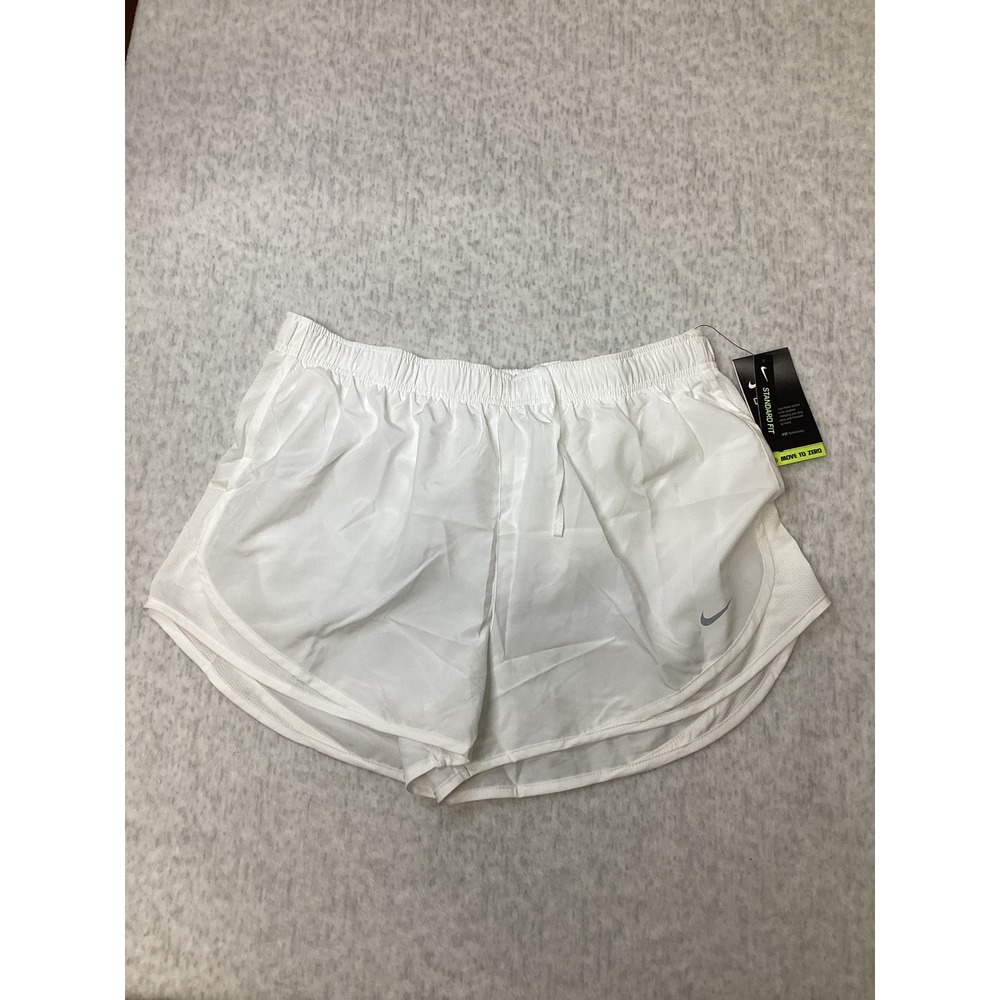 Nike Dri-FIT‎ Women White Running Shorts Standard Fit XL NWT